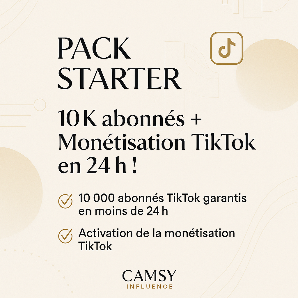Pack Monétisation tiktok 24H
